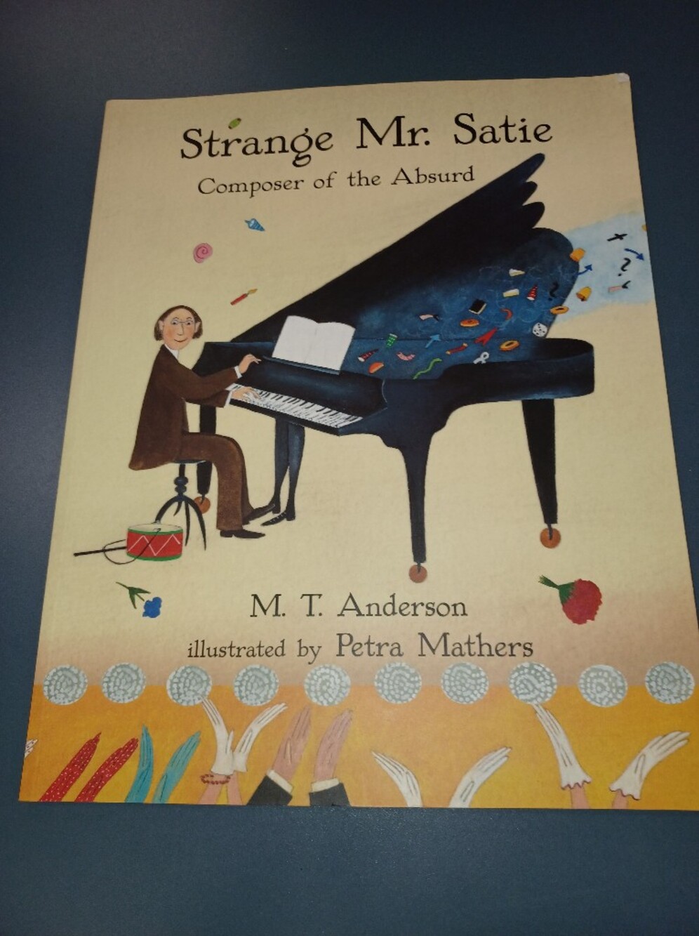 Strange Mr. Satie Illustrated Coffee Table Book by - Blue & Black Cover Art